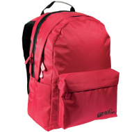 Must: Roter Monochrome RipStop Schulranzen, Rucksack 32x17x42cm