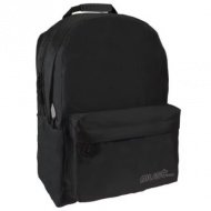 Must: Schwarzer Monochrome RipStop Schulranzen, Rucksack 32x17x42cm