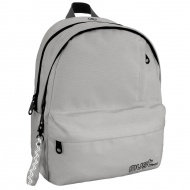 Must: Vierfach unterteilte, abgerundete graue Schultasche, Rucksack 32x19x42cm