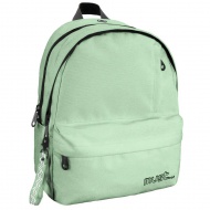 Must: Vierfach unterteilte, abgerundete, hellgrüne Schultasche, Rucksack 32x19x42cm