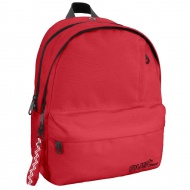 Must: Vierfach unterteilte, abgerundete rote Schultasche, Rucksack 32x19x42cm