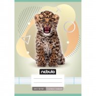 Nebulo: Geheftetes liniertes Heft für die 3. Klasse A5 12-32 Tiere - Leopard