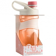 Nebulo: Wabo Grap n Go Trinkflasche mit Deckel, rosa, 450ml