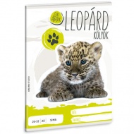 Niedliche Tiere - Leopard glattes Heft A/5