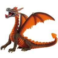 Orange sitzender Drachen Spielzeugfigur - Bullyland