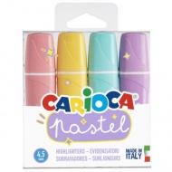 Pastell 4er-Textmarker-Set - Carioca