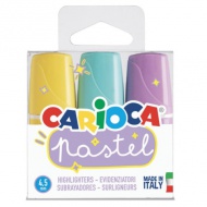 Pastell Mini 3er-Textmarker-Set - Carioca