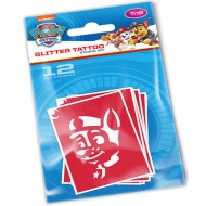 Paw Patrol Glitzertattoo Schablonenset 12-teilig