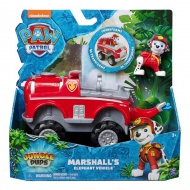 Paw Patrol: Jungle Pups Marshall Minifigur mit Elefantenfahrzeug - Spin Master