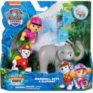 Paw Patrol Jungle Pups: Marshall, Skye und Elefantenfigurenset - Spin Master