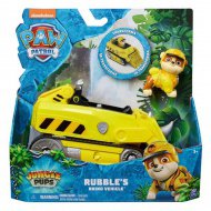 Paw Patrol: Jungle Pups Rubble Minifigur mit Nashornfahrzeug - Spin Master