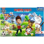 Paw Patrol SuperMaxi beidseitiges 3-in-1 Puzzle 24-teilig