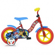 Paw Patrol rot-blaues Kinderfahrrad in Größe 10 - Dino Bikes Fahrrad