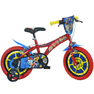 Paw Patrol rot-blaues Kinderfahrrad in Größe 14 - Dino Bikes Fahrrad