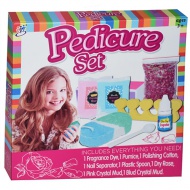 Pediküre-Set mit Glitzerpulver und Zubehör, 8-teiliges Set