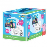 Peppa Wutz 2-in-1 ausmalbares 48-teiliges Puzzle