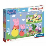 Peppa Wutz 3x48 Teile Puzzle-Set - Clementoni