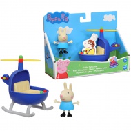 Peppa Wutz: Kleiner Hubschrauber und Rebecca Hase Figuren-Set - Hasbro