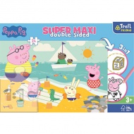 Peppa Wutz SuperMaxi beidseitiges 3-in-1 Puzzle 24-teilig