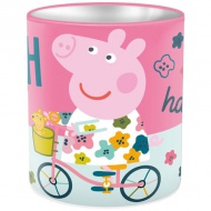 Peppa Wutz Tisch-Metallstifthalter 10x11cm