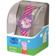 Peppa Wutz analoge Armbanduhr in Kunststoff-Geschenkbox