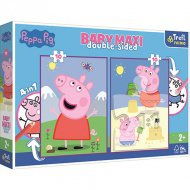 Peppa Wutz beidseitiges 4-in-1 Baby Maxi Puzzle 2x10 Stück - Trefl