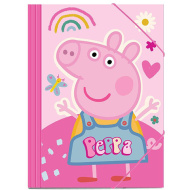 Peppa Wutz rosa Gummimappe 25x35cm