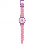 Peppa Wutz rosa analoge Armbanduhr in Metalldose