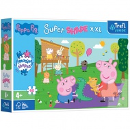 Peppa Wutz und Schorsch auf dem Spielplatz 60-teiliges XXL-Puzzle - Trefl