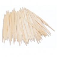 PlayBox: Abgerundetes flaches Holzstäbchen-Set, 100 Stück