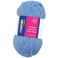 PlayBox: Acrylgarn 50g 50m in hellblauer Farbe