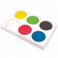 PlayBox: Bunte 6-teilige Malpalette mit 44mm Farbscheiben