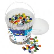 PlayBox: Bunter kreativer Mosaik-Mix 12x12mm 600 Stück-Packung