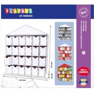 PlayBox: DIY Adventskalender mit 24 Fächern 44,5x39x9,5 cm