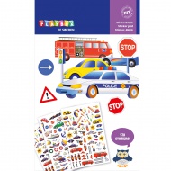 PlayBox: Fahrzeuge Stickerpackung 3 Bögen 570 Stück