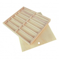 PlayBox: Holzkiste mit Schiebedeckel 38,5x28,5cm