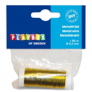 PlayBox: Metall-Binddraht in Goldfarbe 0,3mm 80m