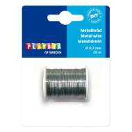 PlayBox: Metall-Bindedraht in Silber, 0,3 mm, 25 m