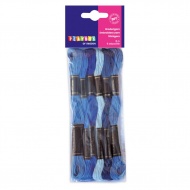 PlayBox: Stickgarn 6er-Set blau