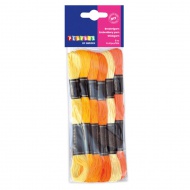 PlayBox: Stickgarn 6er-Set gelb-orange