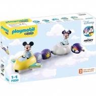 Playmobil 1.2.3 &amp; Disney: Mickey und Minnie Maus mit Wolkenflugzeug (71320)