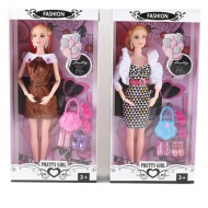 Pretty Girl: Modepuppe-Set mit Zubehör in verschiedenen Ausführungen, 30 cm