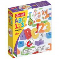 Quercetti: ABC + 123 magnetisches Set 106-teilig