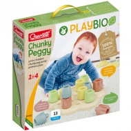 Quercetti: Play Bio Chunky Steckspiel 13-teilig