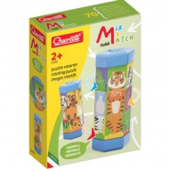 Quercetti: Tubo Mix &amp; Match drehbarer Puzzle-Spielzylinder mit Tieren