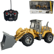 RC ferngesteuerter Bulldozer mit Lichteffekten im Maßstab 1/30, 24 cm