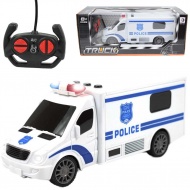 RC ferngesteuerter Polizeibus mit Licht- und Soundeffekten, Maßstab 1:24, 20 cm