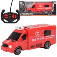 RC ferngesteuertes Feuerwehrauto Einsatzfahrzeug mit Lichteffekten 1/30 Maßstab 20cm