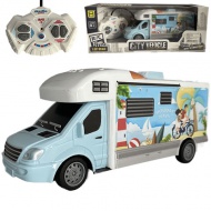 RC ferngesteuertes Holiday Travel Wohnmobil mit Licht 27MHz 1/32 Maßstab 20cm