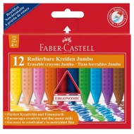 Radierbarer Jumbo Wachsmalstift 12er-Set - Faber-Castell